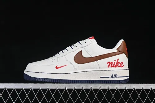 All categories Nk Air Force 1 Air Force series Nk Air Force 1 Low Air Force low-top Nike Air Force 1'07 Low Milky white brown red Air Force 1 low-top casual sneakers NH0601-541